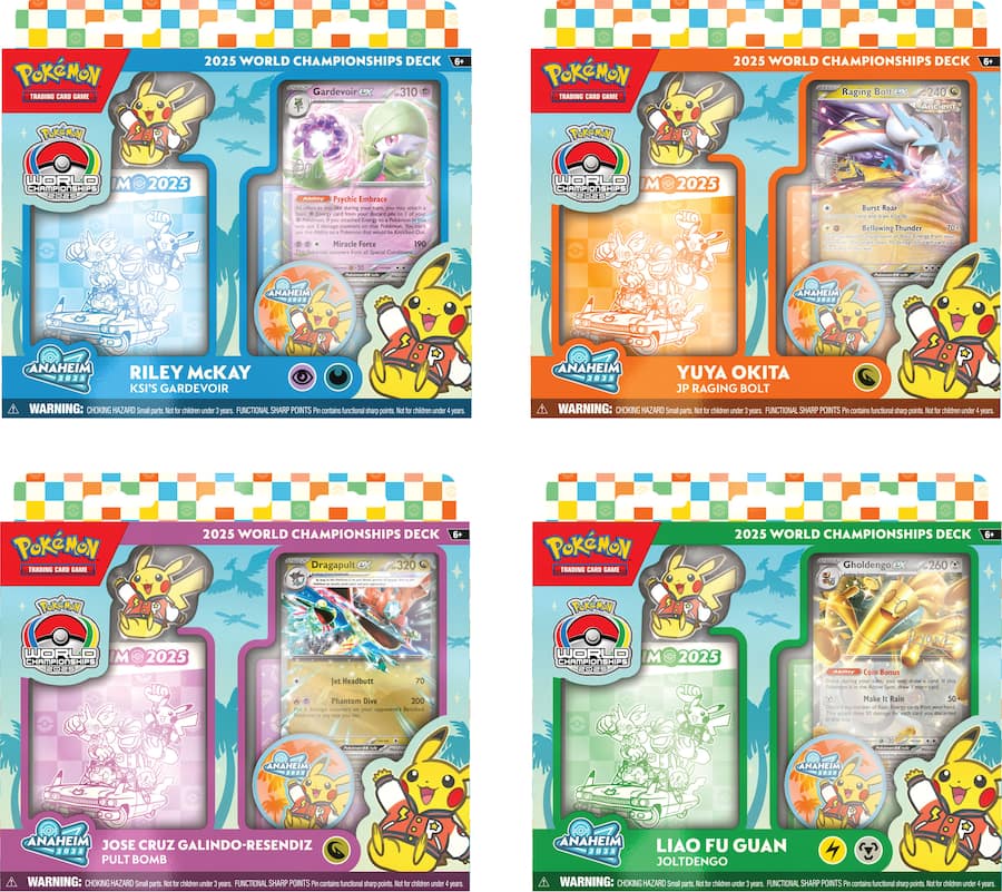 Pokémon TCG: World Championships Deck 2025 - Set of 4
