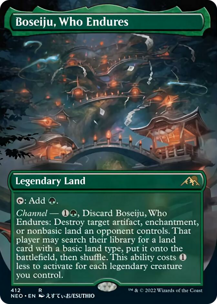 Boseiju, Who Endures (NEO-412) - Kamigawa: Neon Dynasty (Borderless)