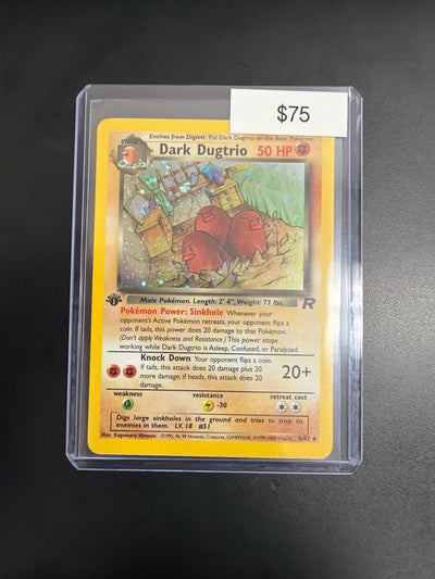 Pokemon Dark Dugtrio Rocket 6/82 1st ED. NM