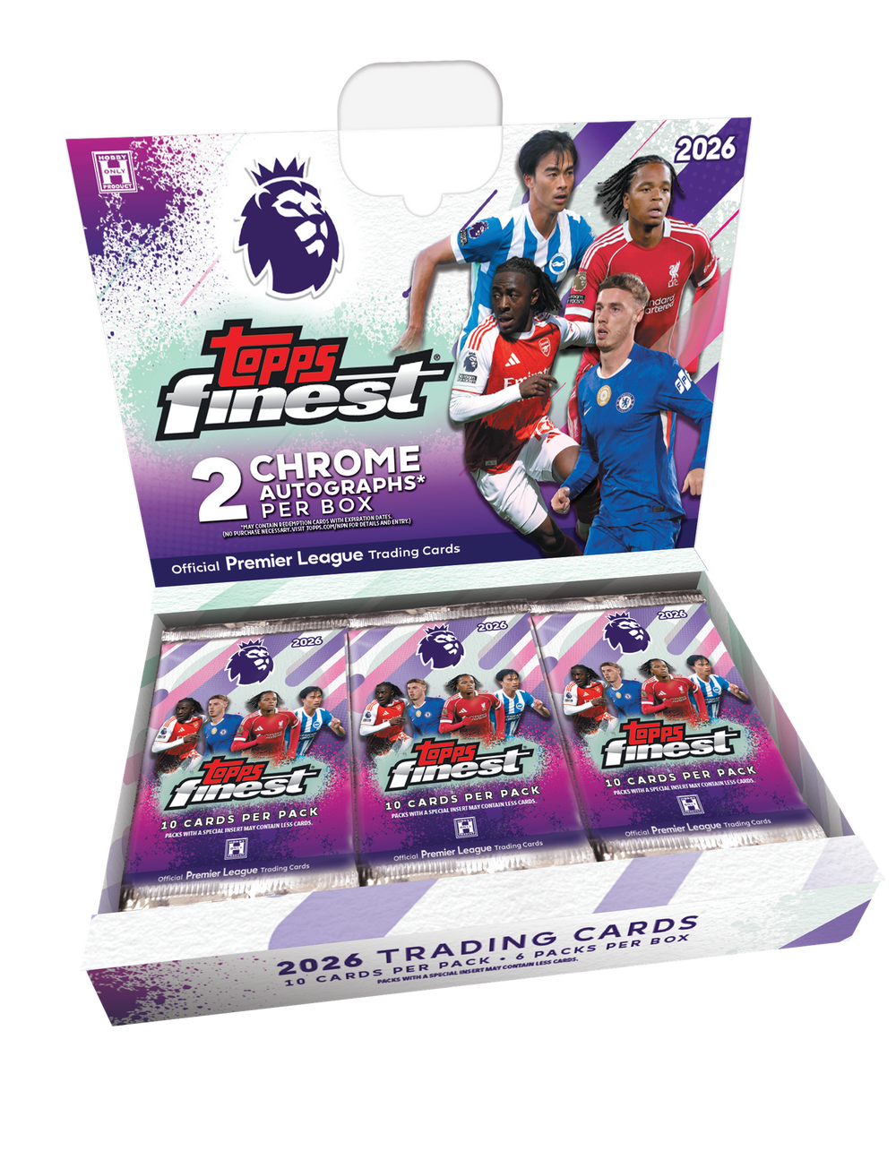 2026 Topps Finest Premier League Soccer Hobby 8 Box Case