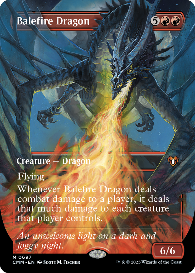 Balefire Dragon (CMM-697) - Commander Masters (Borderless)