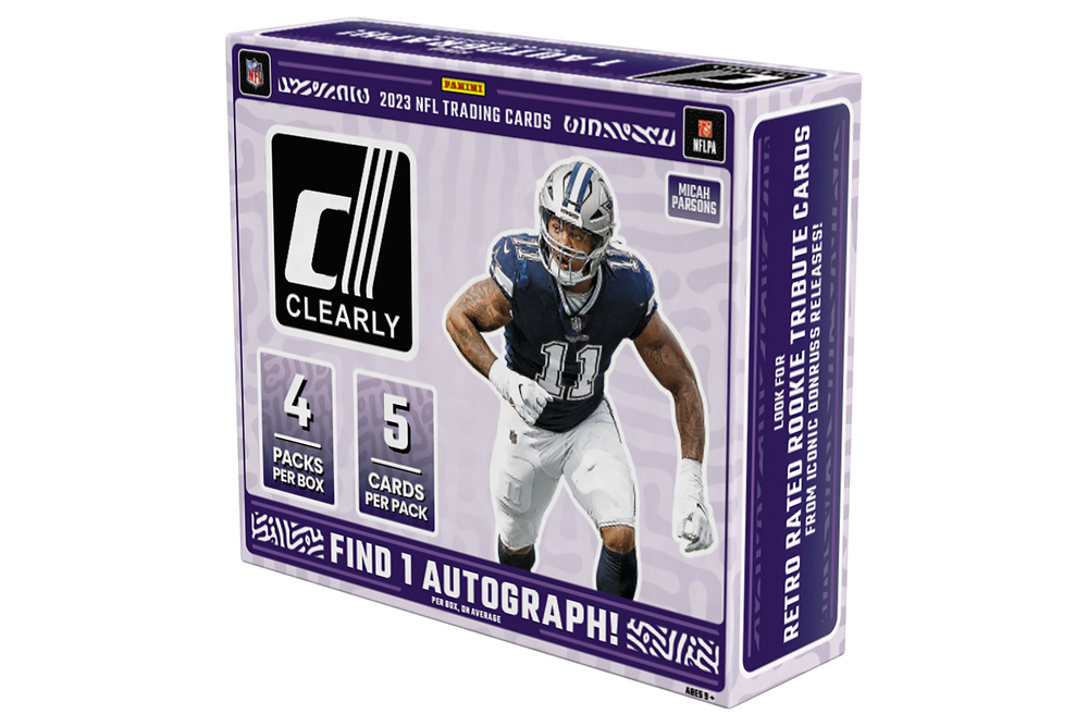 2023 Panini Clearly Donruss Football Hobby 16 Box Case