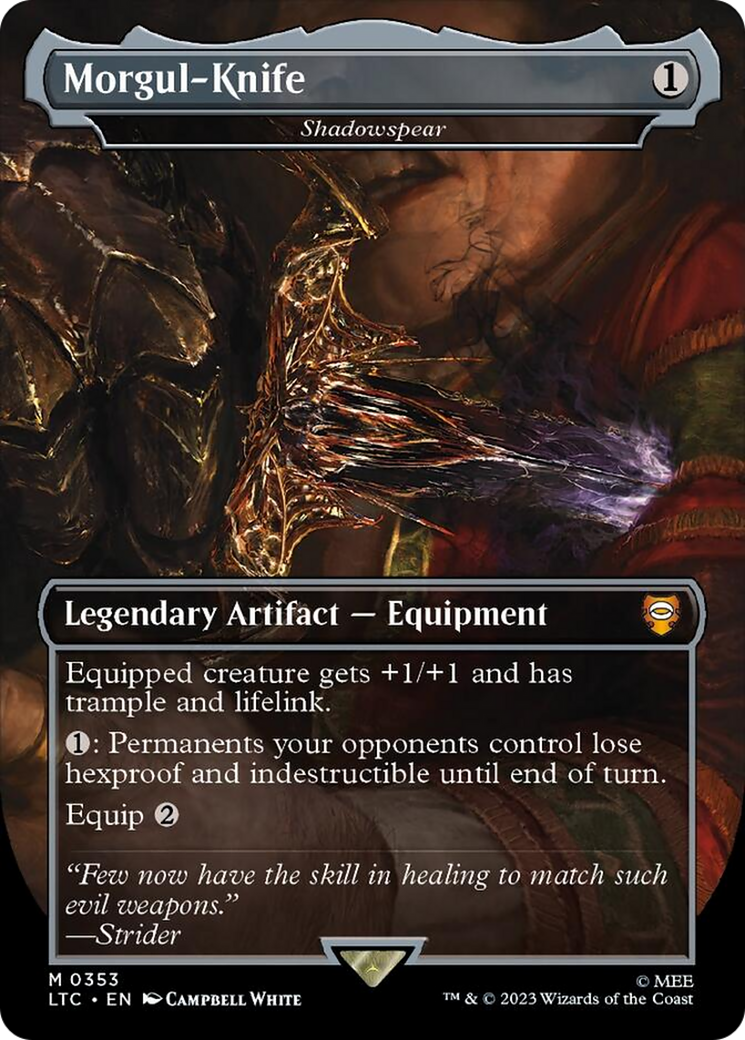 Shadowspear (LTC-353) - Tales of Middle-earth Commander / Morgul-Knife (Borderless)