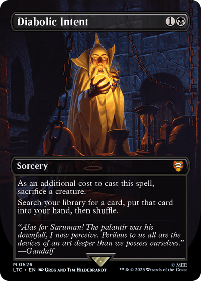 Diabolic Intent (LTC-526) - Tales of Middle-earth Commander (Borderless)