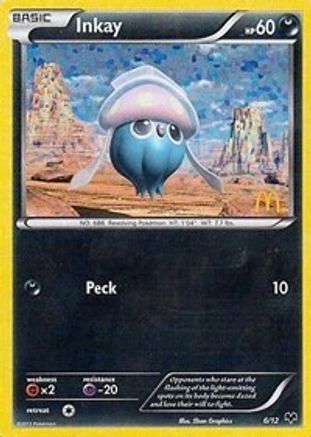 Inkay (6/12) - McDonalds Promos 2014 Holofoil