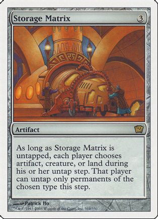 Storage Matrix (9ED-310) - 9th Edition Foil