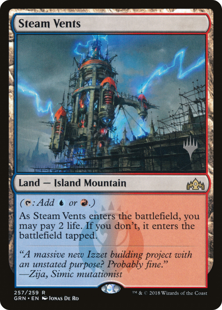 Steam Vents (PPELD-257P) - Guilds of Ravnica Promos Foil