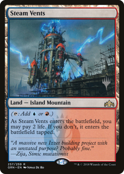 Steam Vents (PPELD-257P) - Guilds of Ravnica Promos Foil