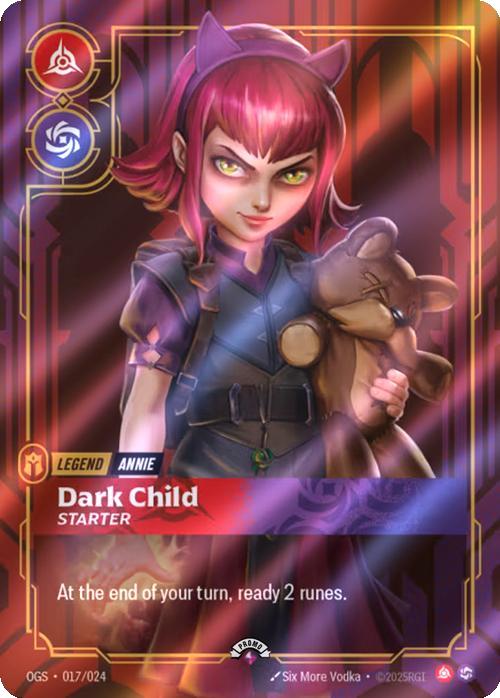 Dark Child (Annie) - 017/024 [Riftbound Organized Play Promotional Cards] [Foil]