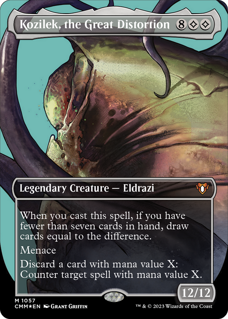 Kozilek, the Great Distortion (CMM-1057) - Commander Masters (Borderless) Foil