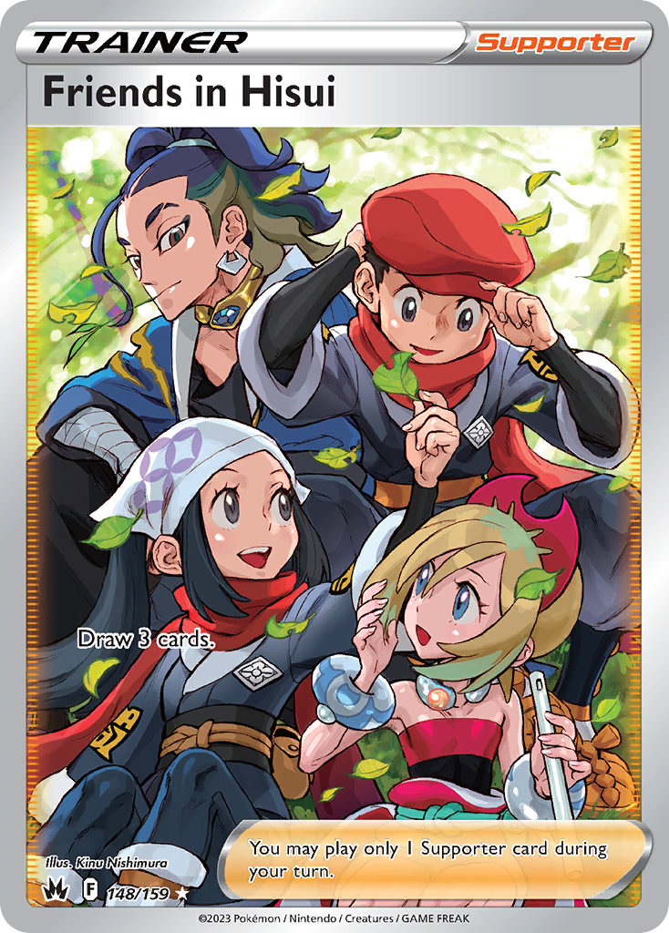 Friends In Hisui 148 159 Crown Zenith Holofoil