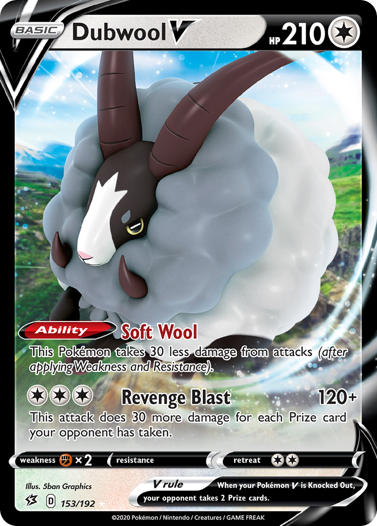 Dubwool V 153 192 Rebel Clash Holofoil