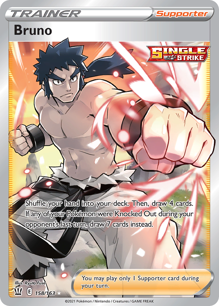 Bruno 158 163 Battle Styles Holofoil