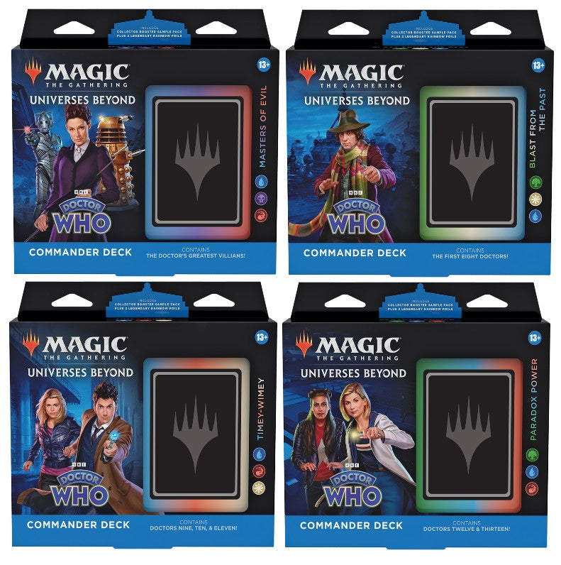 Magic The Gathering - Doctor Who Commander Deck Display 4 pack