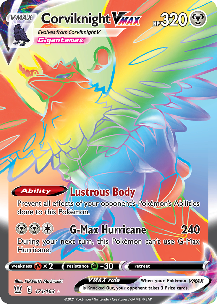 Corviknight Vmax 171 163 Battle Styles Holofoil