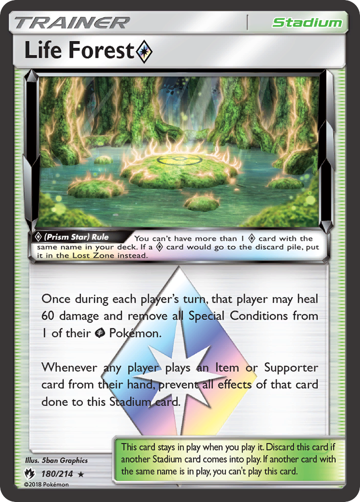 Life Forest ◇ 180 214 Lost Thunder Holofoil