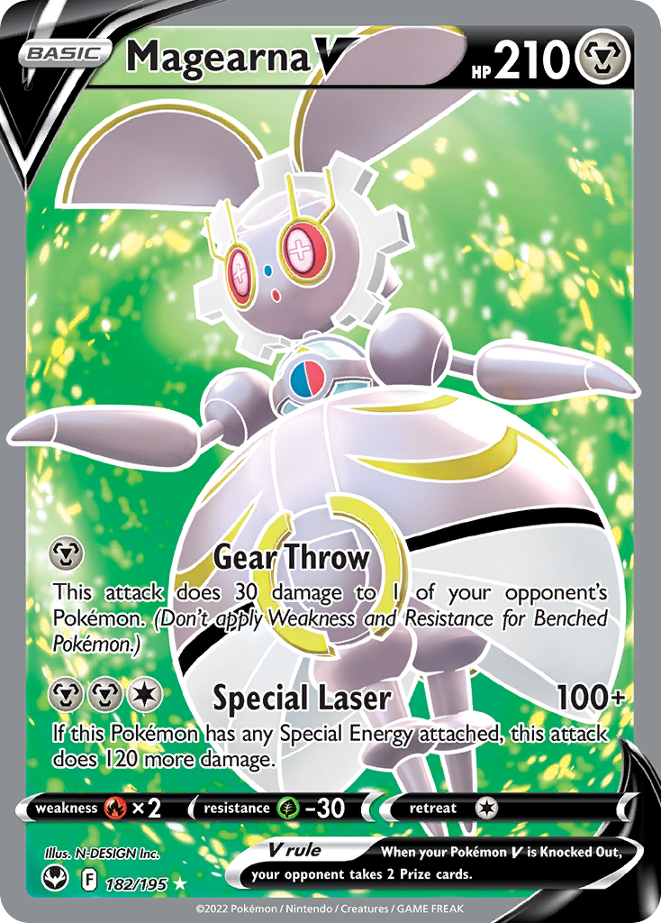 Magearna V 182 195 Silver Tempest Holofoil