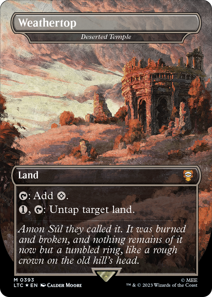 Deserted Temple (LTC-393) - Tales of Middle-earth Commander / Weathertop (Borderless) Foil