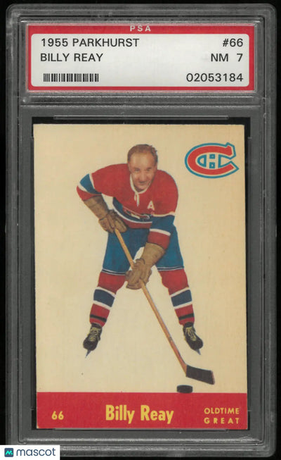 1955 Parkhurst Hockey Billy Reay PSA 7