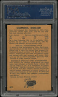 1963 Parkhurst Hockey Don Simmons PSA 8