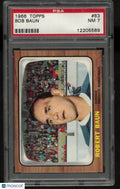 1966 Topps Hockey Bob Baun PSA 7