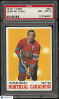 1970 Topps Hockey Jean Beliveau PSA 8