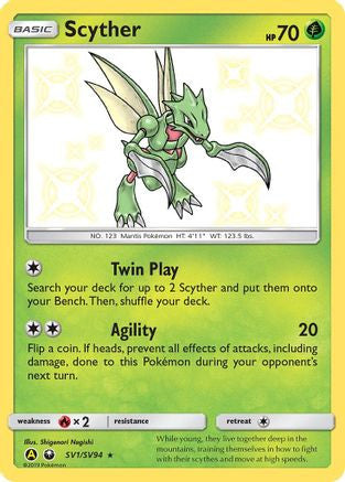 Scyther Sv1 94 Shiny Vault Holofoil