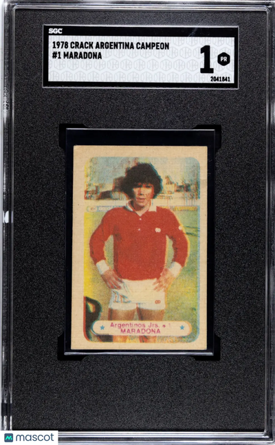 1978 Crack Argentina Campeon Maradona #1 SGC 1