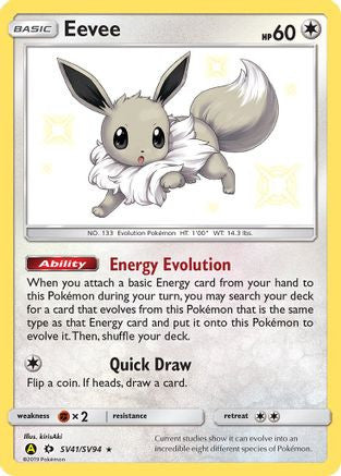 Eevee Sv41 94 Shiny Vault Holofoil