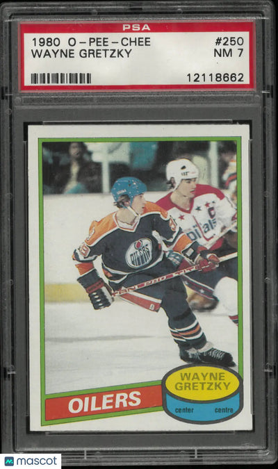 1980 O-Pee-Chee OPC Hockey 2nd Year Wayne Gretzky PSA 7