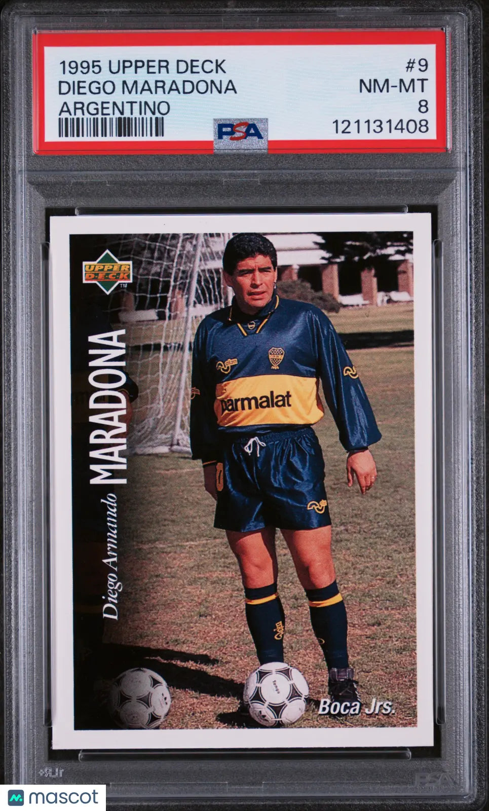 1995 Upper Deck Soccer Argentino Diego Maradona #9 PSA 8