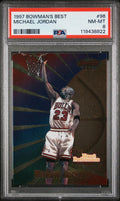 1997 Bowman's Best Basketball Michael Jordan Best Performance #96 PSA 8