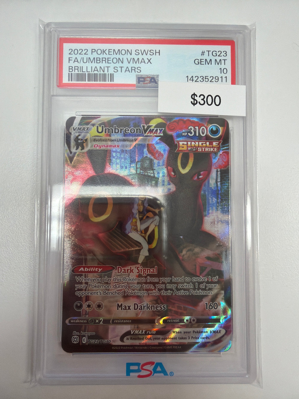 Pokemon Umbreon Vmax TG23/TG30 PSA 10