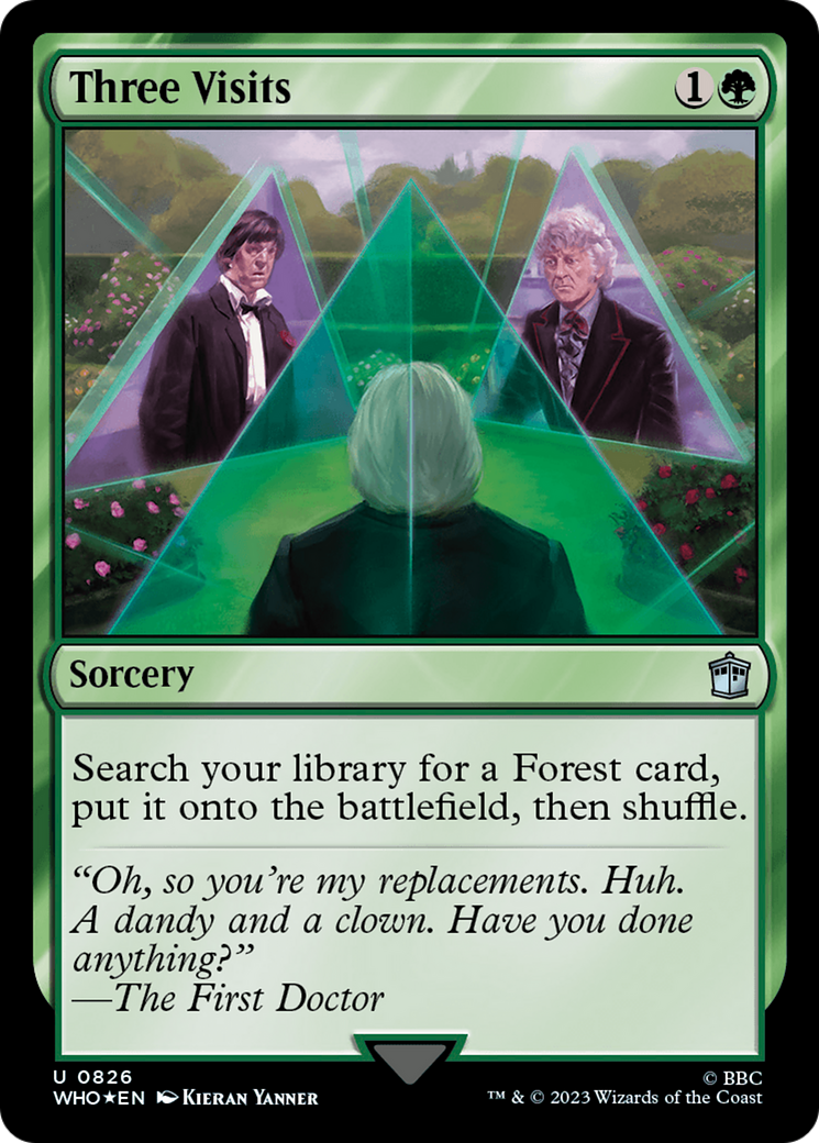 Three Visits (WHO-826) - Doctor Who Foil