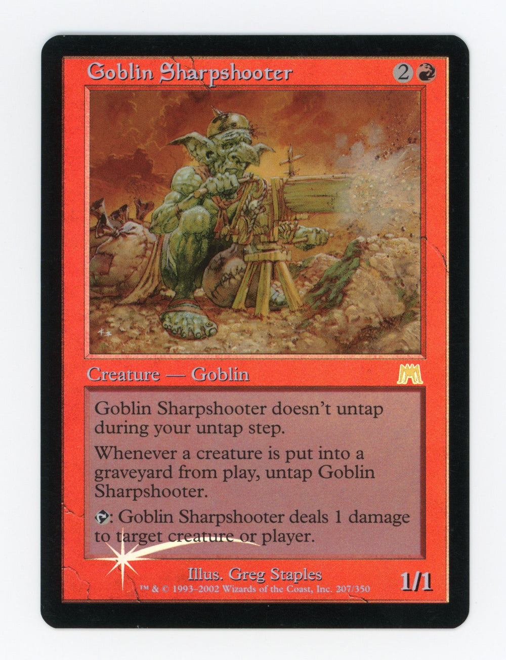 Goblin Sharpshooter — Damaged|Foil — ID 17288