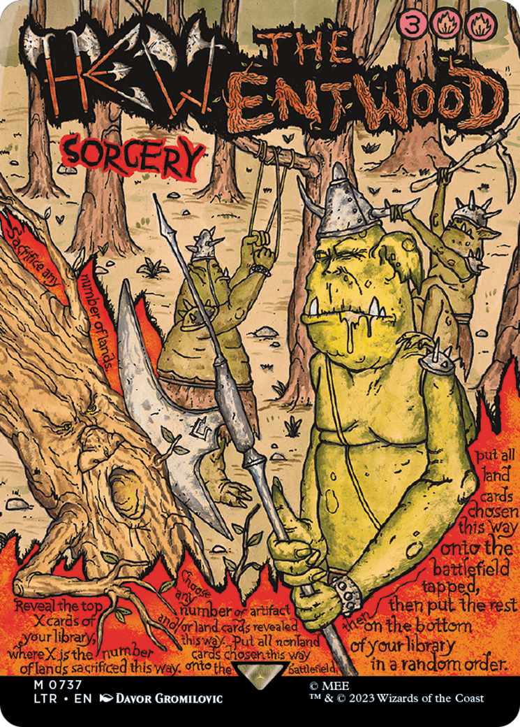 Hew the Entwood (LTR-737) - The Lord of the Rings: Tales of Middle-earth (Borderless) Foil