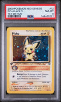 2000 Pokemon Neo Genesis 1st Edition Pichu Holo PSA 8 12/111