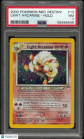 2002 Pokemon Neo Destiny Unlimited Holofoil Light Arcanine 12/105 PSA 7