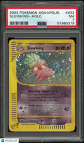 2003 Pokemon Aquapolis Slowking Holo Swirl H22/H32 PSA 7