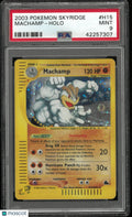 2003 Pokemon Skyridge Machamp Holo Swirl H15/H32 PSA 9