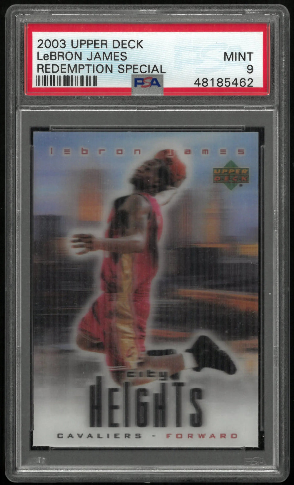 2003 Upper Deck Redemption Special Rookie LeBron James RC PSA 9