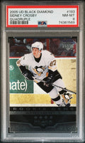 2005-06 Upper Deck Black Diamond Sidney Crosby RC Rookie Gems Quadruple PSA 8