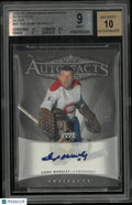 2005 Artifacts Auto Facts Silver Gump Worsley Autograph /50 BGS 9 Auto 10