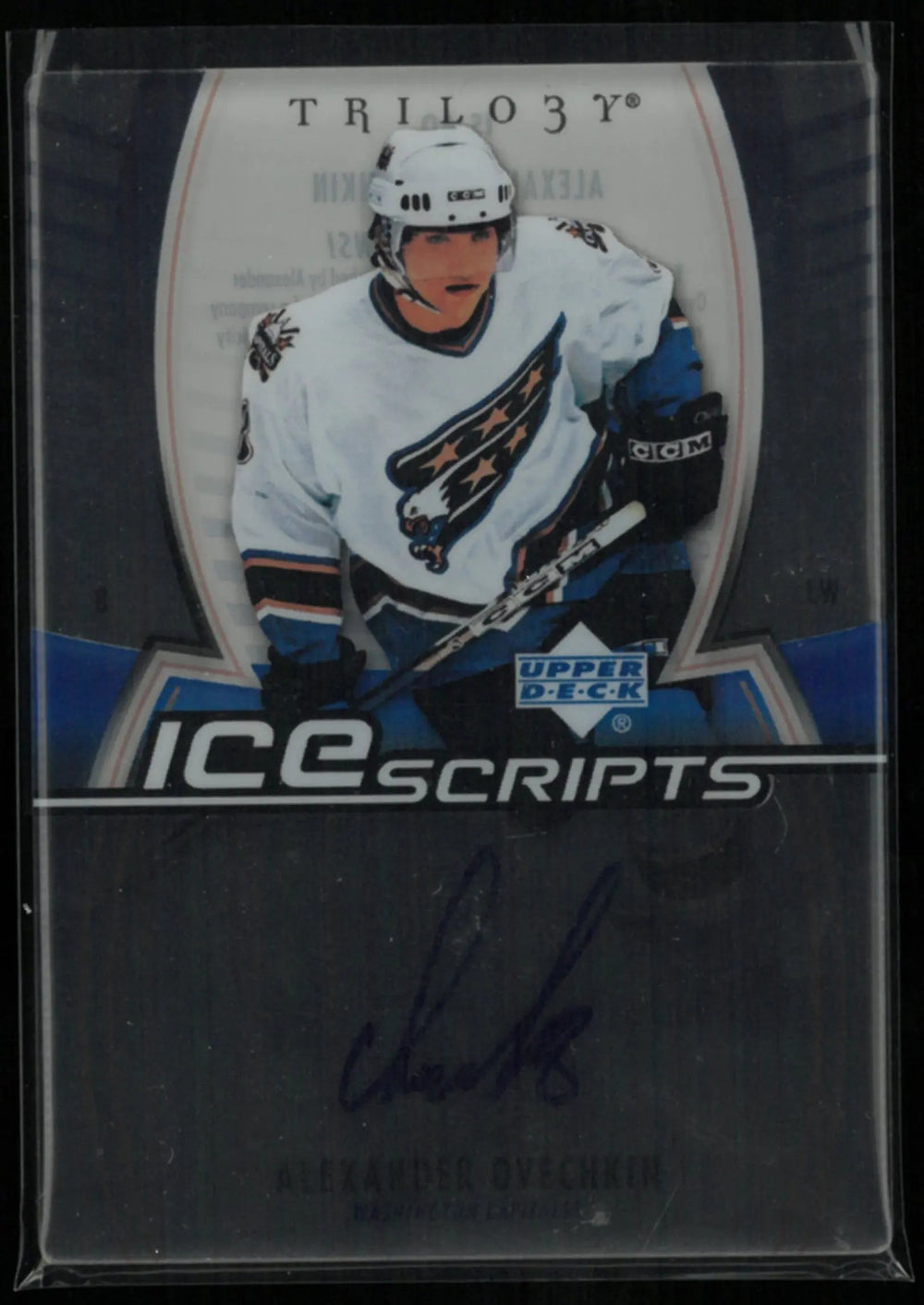 2006-07 Upper Deck Trilogy Ice Scripts Alexander Ovechkin Autograph Auto