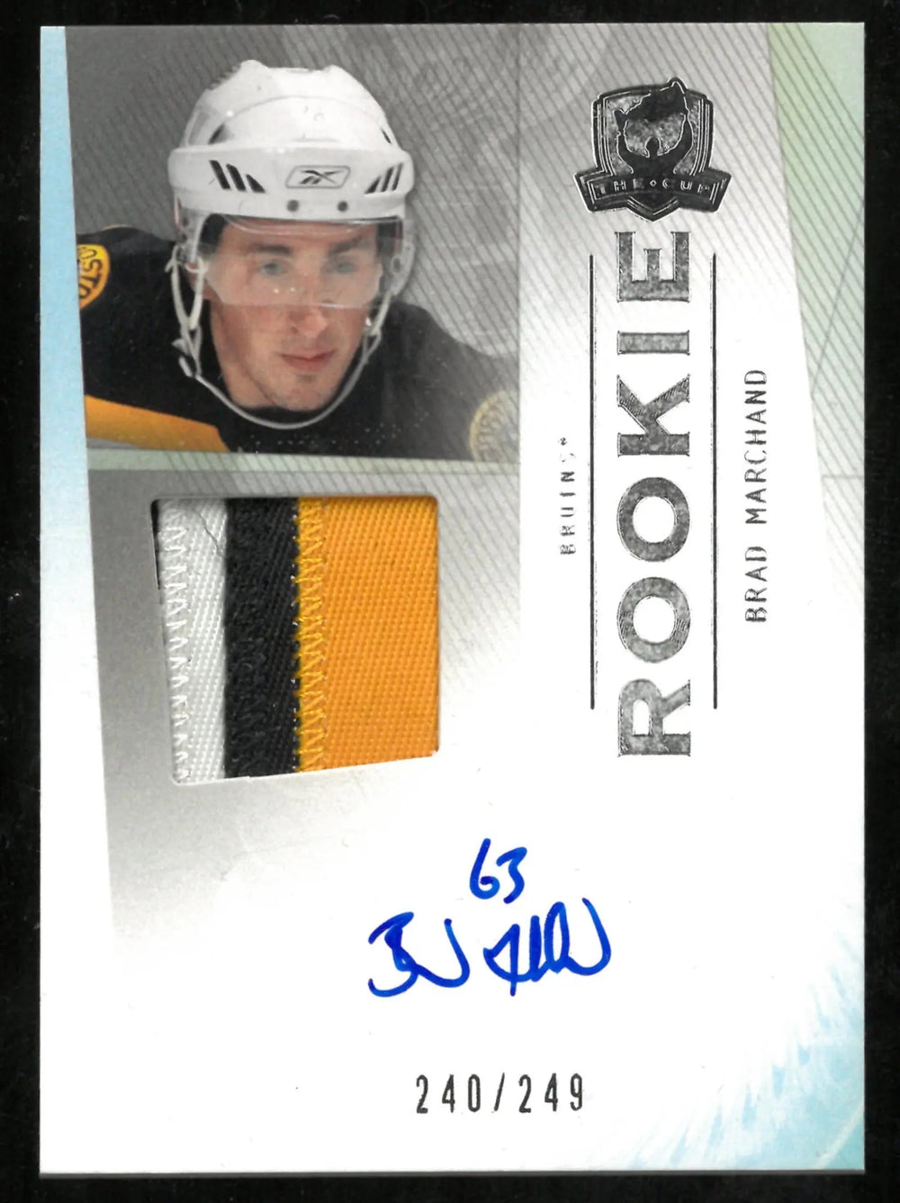 2009-10 Upper Deck The Cup Rookie Patch Auto Brad Marchand /249