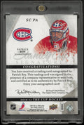 2010-11 UD The Cup Stanley Cup Signatures Auto Patrick Roy Autograph /50