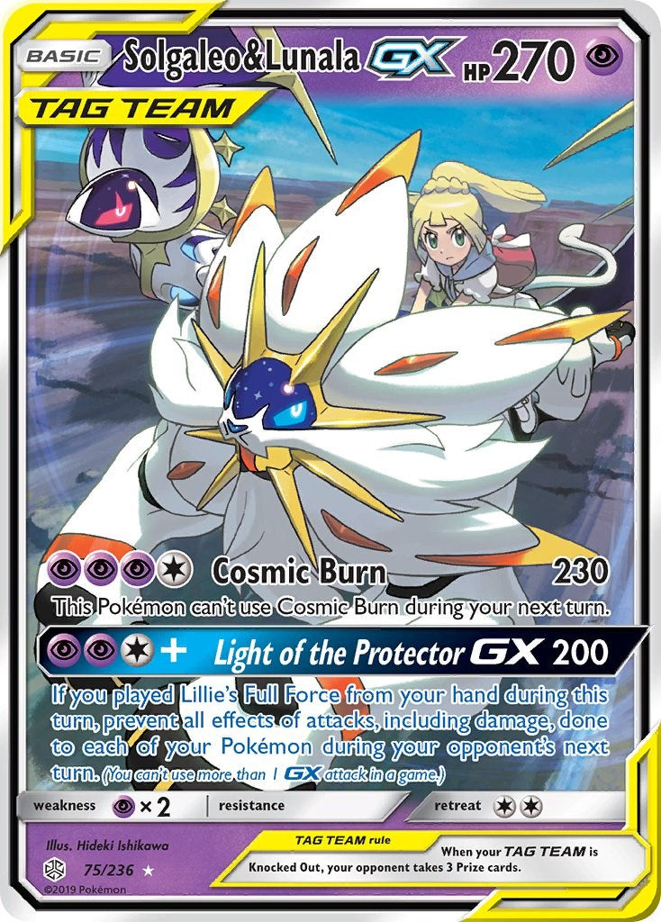 Solgaleo & Lunala GX - 75/236 - (SM - Cosmic Eclipse)