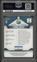 2014 Panini Prizm Brasil World Cup Lionel Messi GOAT #12 PSA 9