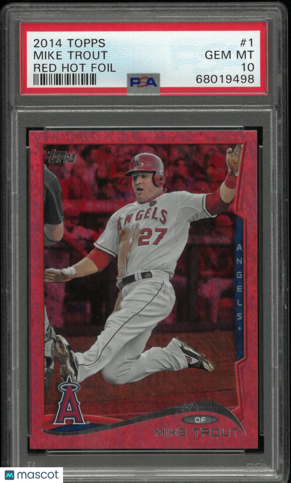 2014 Topps Mike Trout #1 Red Hot Foil PSA 10