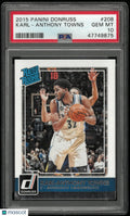 2015 Panini Donruss Rated Rookie Karl-Anthony Towns RC PSA 10